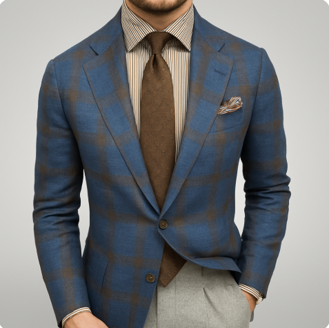 Anzugjacke - Formell - Maßgeschneidert - Anzugblazer - Herren Blazer-Chaps Herrenmode