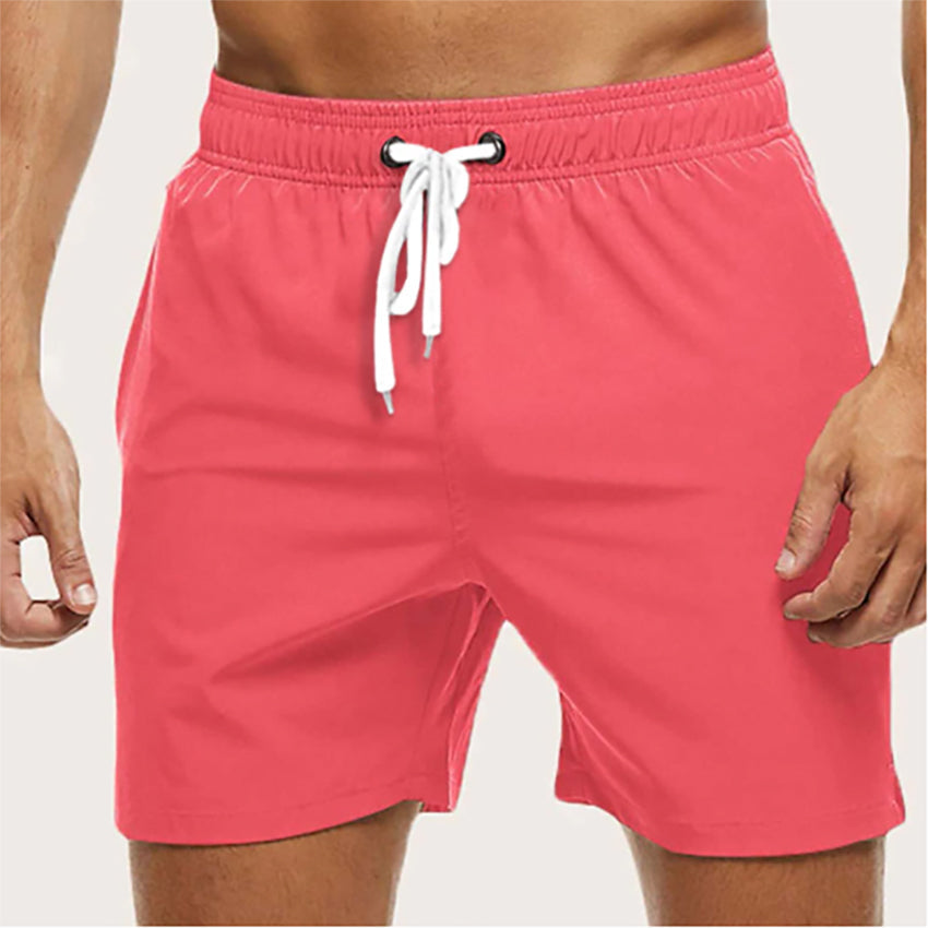 Badeshorts – schnell trocknend – elastischer Bund – Boardshorts – Badehosen-Rosa-S-Chaps Herrenmode