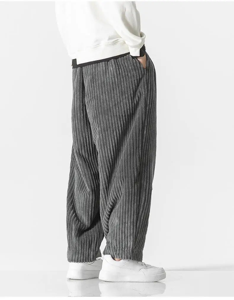 Baggy Pants - Kordelzug - Lose Passform - Kordhosen - Herrenhosen-Chaps Herrenmode