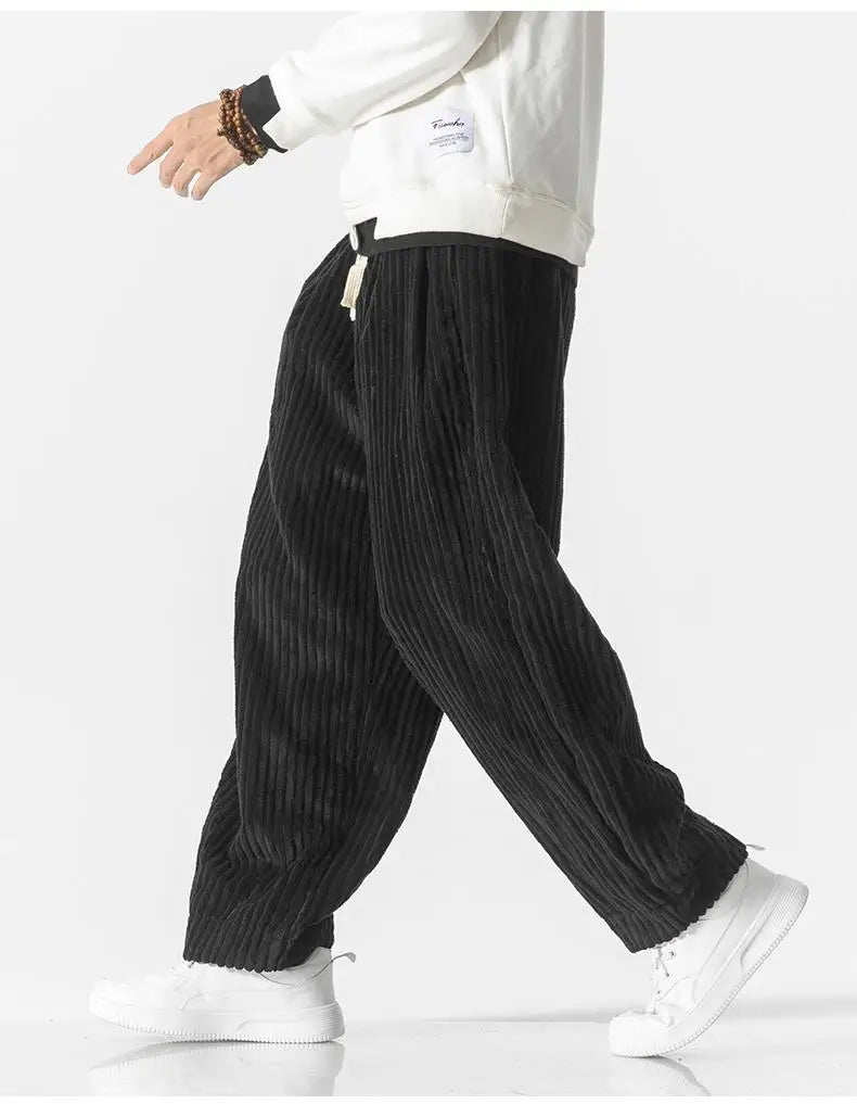 Baggy Pants - Kordelzug - Lose Passform - Kordhosen - Herrenhosen-Chaps Herrenmode