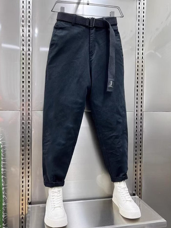 Baggy Pants | Slouchy | Gürtel | Loose Fit Pants | Herrenhosen-Chaps Herrenmode