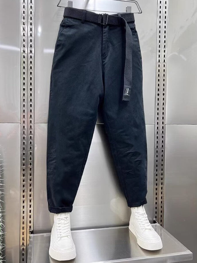 Baggy Pants | Slouchy | Gürtel | Loose Fit Pants | Herrenhosen-Chaps Herrenmode