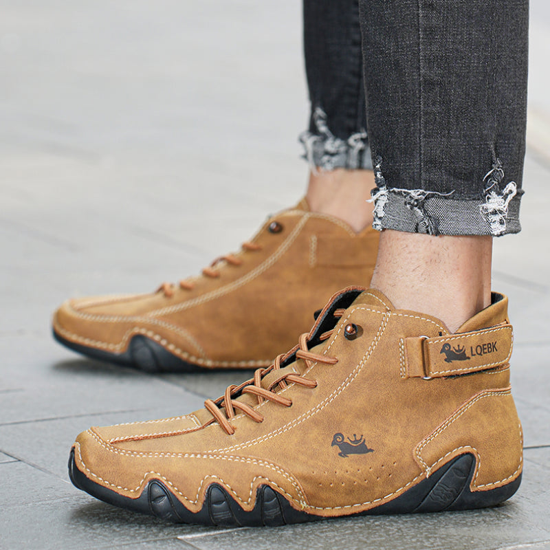 Barfußschuhe | Rutschfest | Slip-On | Sneakers mit Knöchelriemen | Herrenschuhe-Chaps Herrenmode