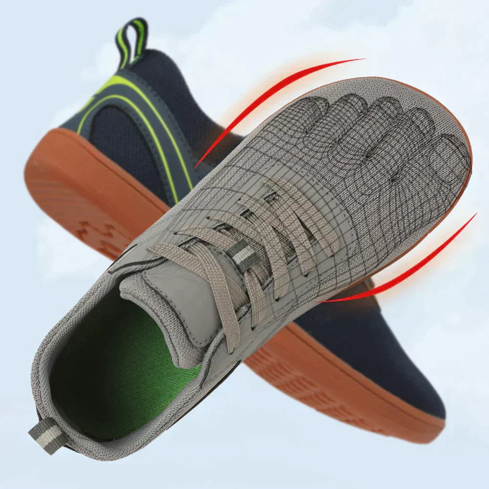 Barfußschuhe | Schnürschuhe | Rutschfeste Schuhe | Orthopädische Schuhe | Unisex Turnschuhe-Chaps Herrenmode