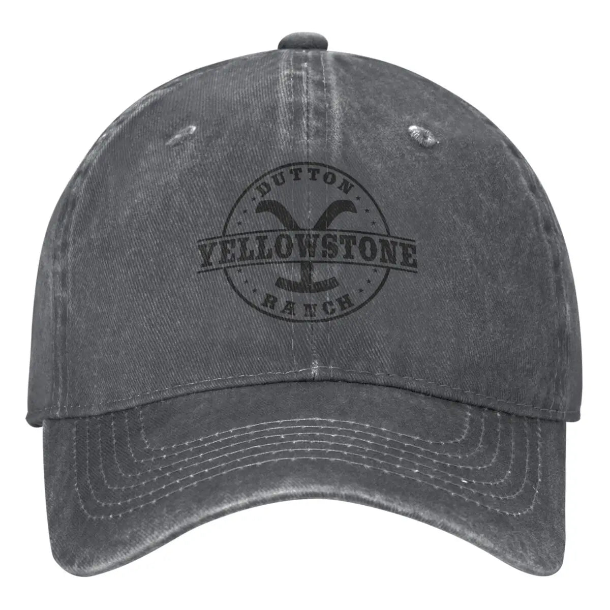 Baseballkappe | Unisex | Gewaschen | Baseballmützen für Männer | Herrenkappe-Dunkelgrau-Einheitsgröße-Chaps Herrenmode