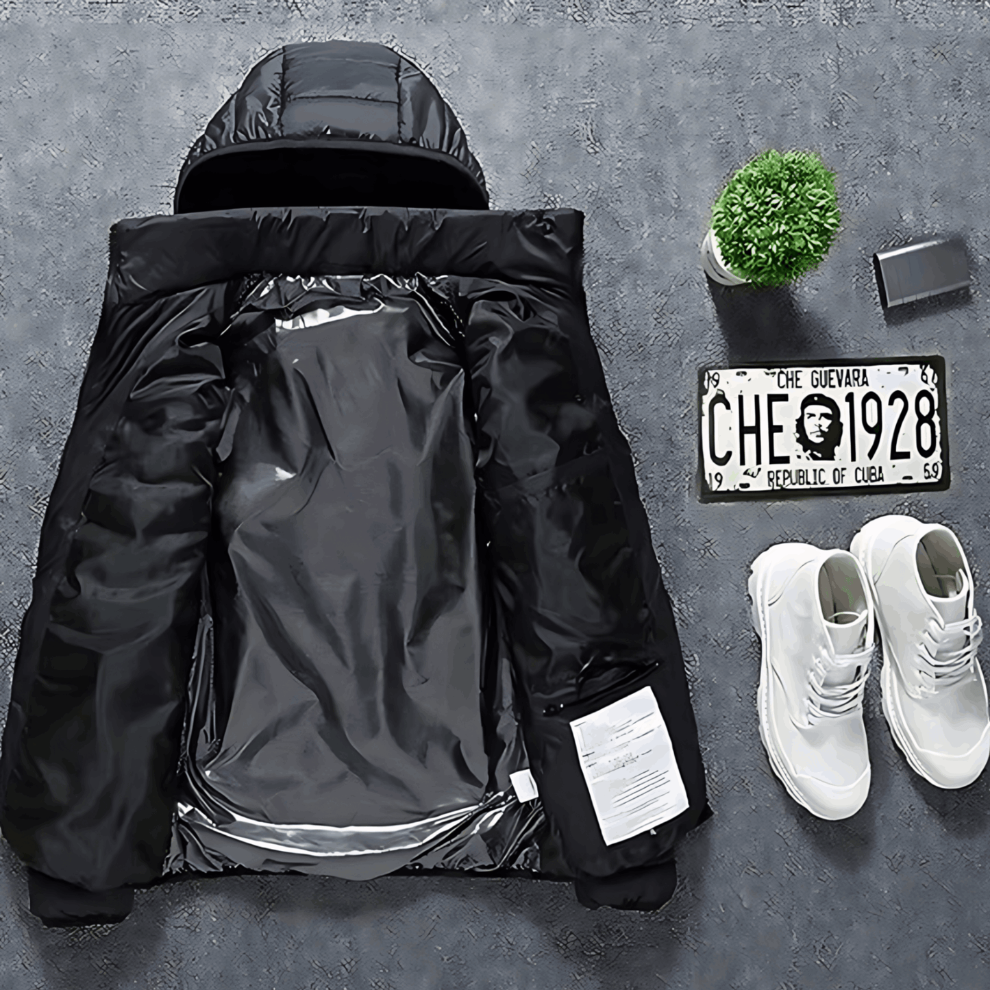 Beheizte Jacke - Kapuze - Puffer - Daunenjacke - Winterjacke für Männer-Chaps Herrenmode