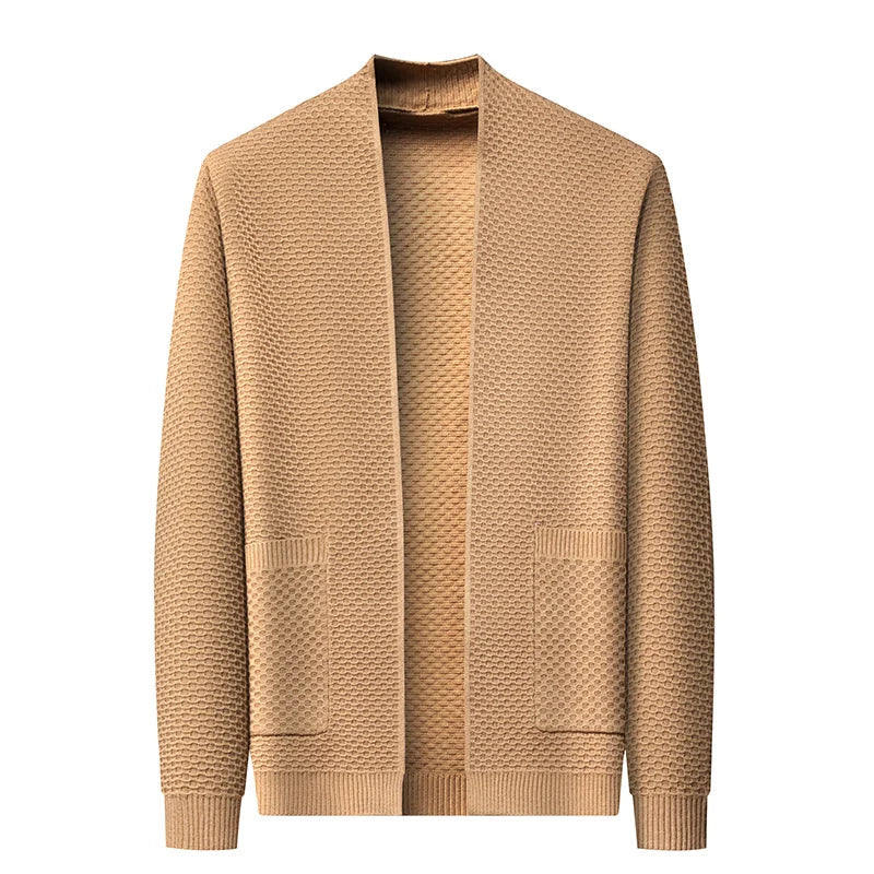 Blazer | Offene Vorderseite | Taschen | Strickjacke | Herrenbekleidung-Chaps Herrenmode