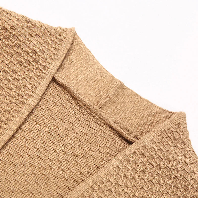 Blazer | Offene Vorderseite | Taschen | Strickjacke | Herrenbekleidung-Chaps Herrenmode