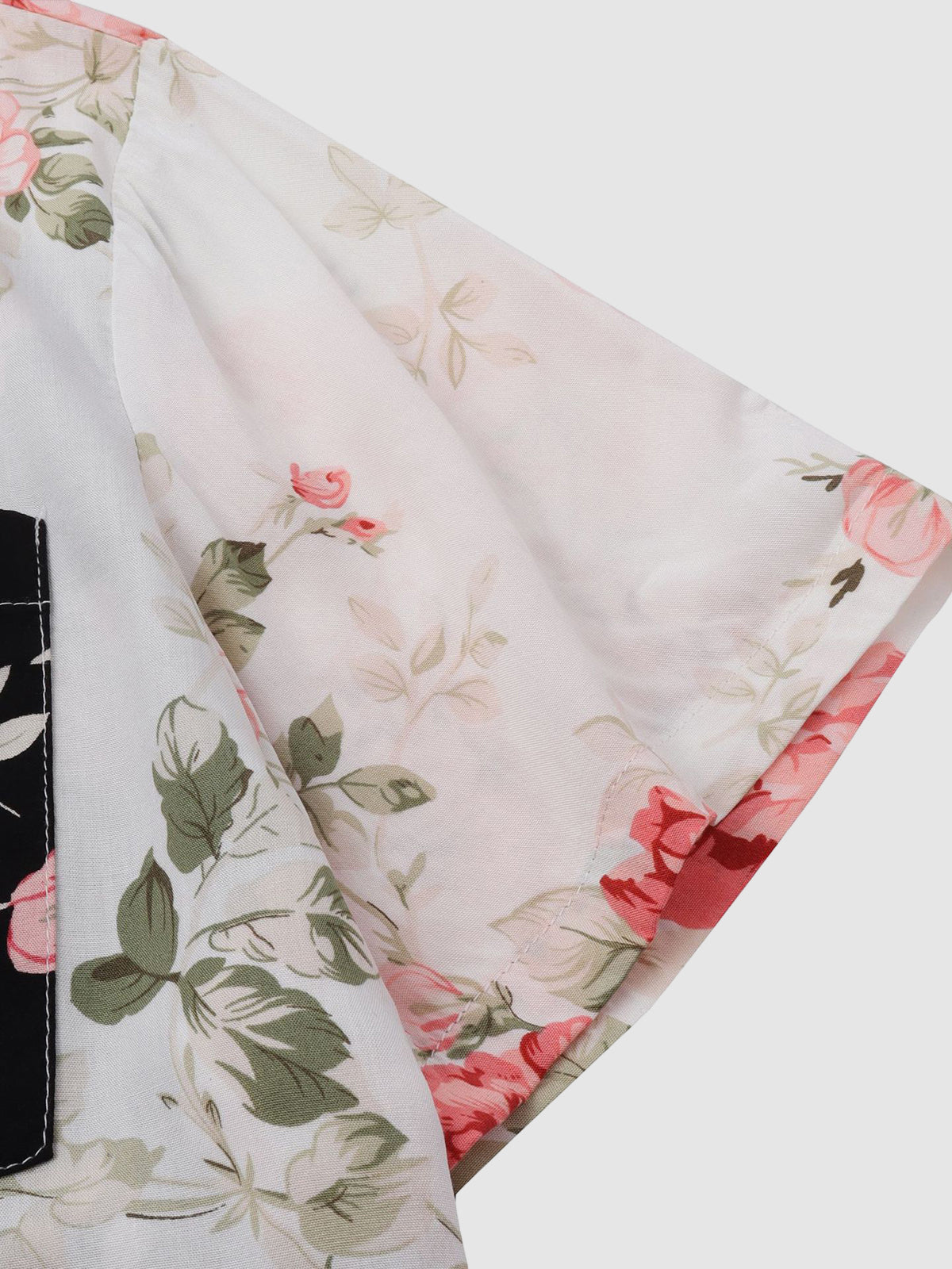 Blumenhemd | Bedruckt | Kurzarm | Hemd mit Knopfleiste | Herrenhemden-Chaps Herrenmode