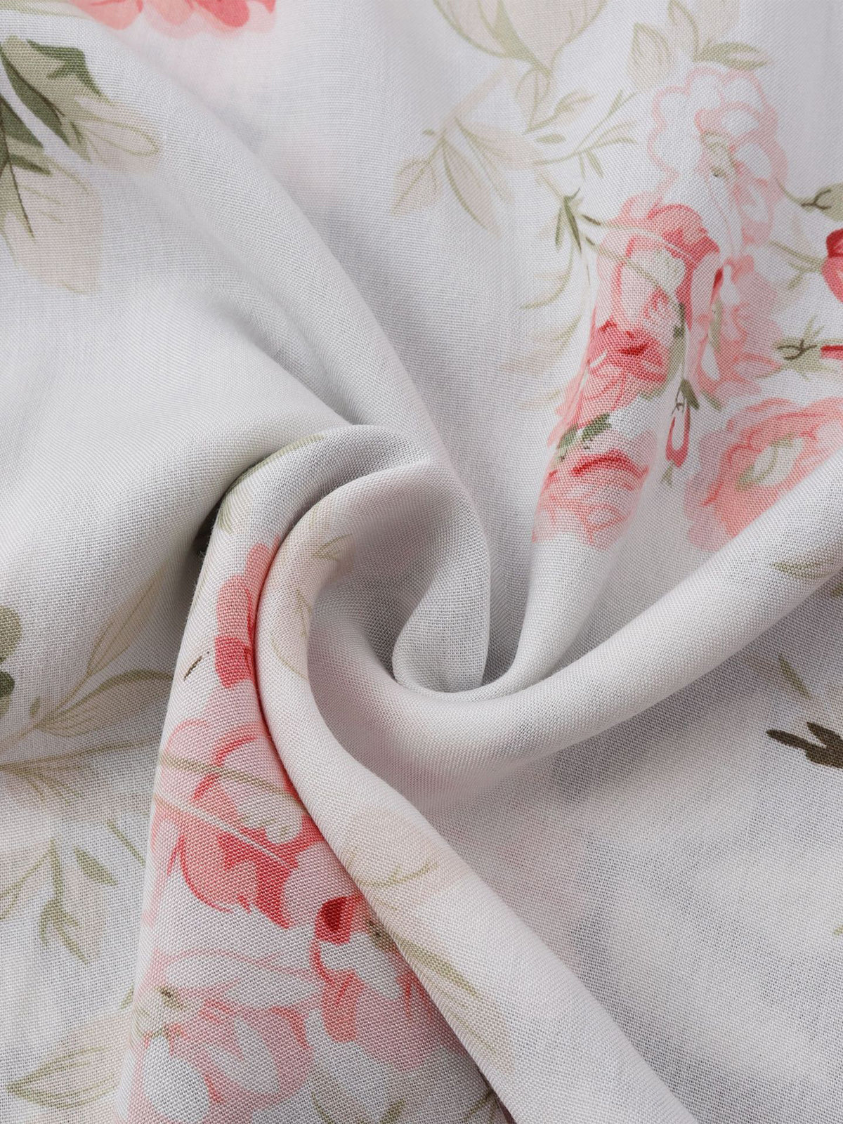 Blumenhemd | Bedruckt | Kurzarm | Hemd mit Knopfleiste | Herrenhemden-Chaps Herrenmode