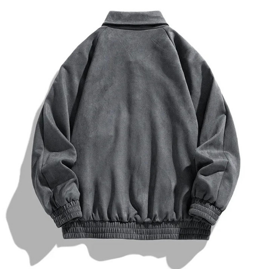 Bomberjacke – Lässige Retro-Jacke für Männer mit Knöpfen und Oversize-Passform-Chaps Herrenmode