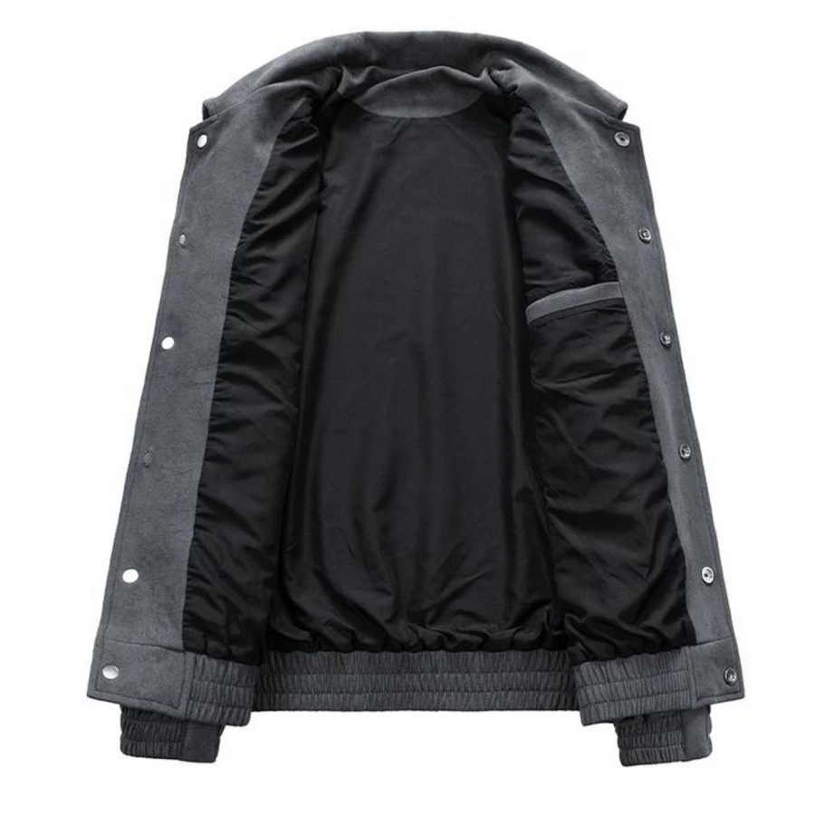 Bomberjacke – Lässige Retro-Jacke für Männer mit Knöpfen und Oversize-Passform-Chaps Herrenmode