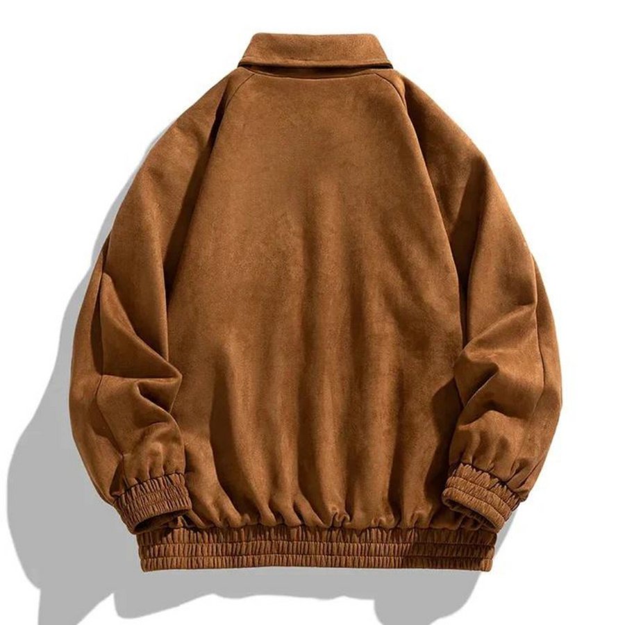 Bomberjacke – Lässige Retro-Jacke für Männer mit Knöpfen und Oversize-Passform-Chaps Herrenmode