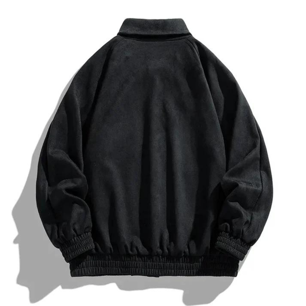 Bomberjacke – Lässige Retro-Jacke für Männer mit Knöpfen und Oversize-Passform-Chaps Herrenmode