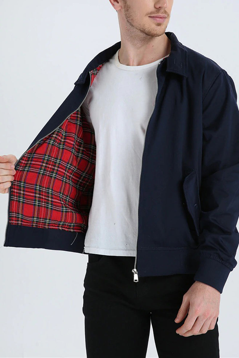 Bomberjacke | Leicht | Mit Reißverschluss | Harrington-Jacke | Herrenjacken-Chaps Herrenmode