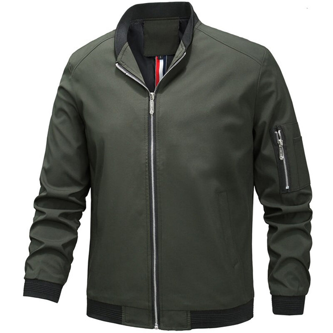 Bomberjacke | Reißverschluss | Leicht | Sommerjacke | Herrenjacke-Grün-S-Chaps Herrenmode