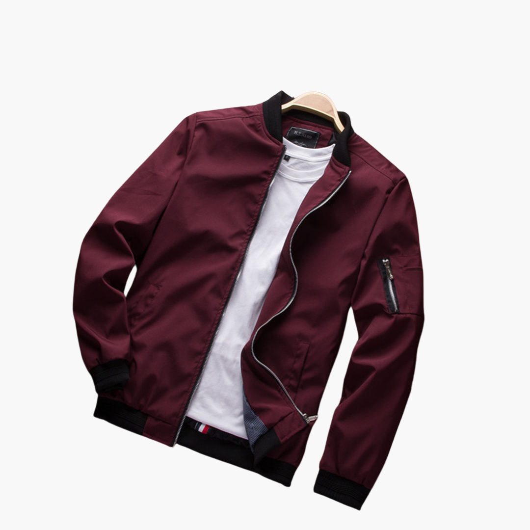 Bomberjacke | Reißverschluss | Winddicht | Herbstjacke | Herrenjacke-Chaps Herrenmode