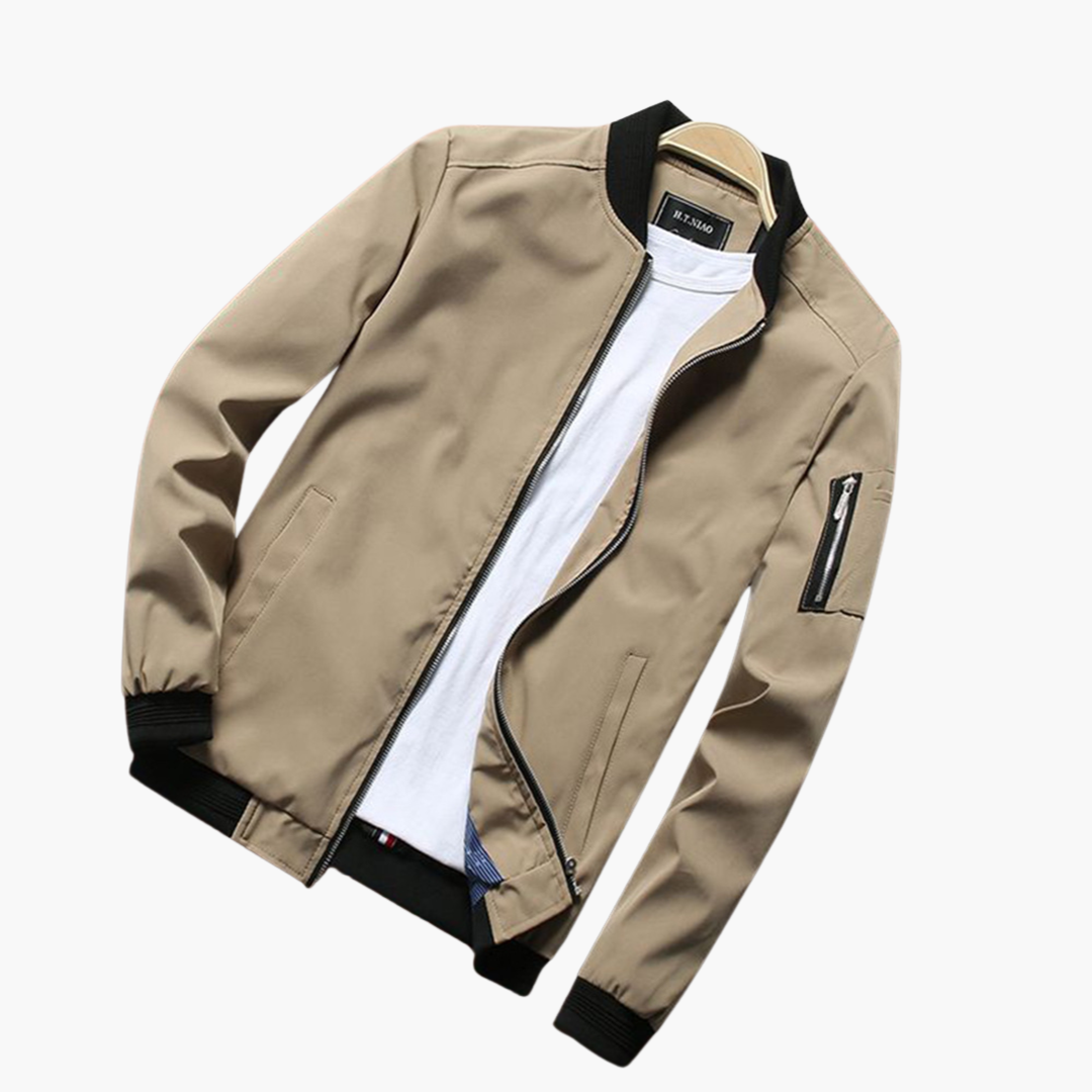 Bomberjacke | Reißverschluss | Winddicht | Herbstjacke | Herrenjacke-Chaps Herrenmode