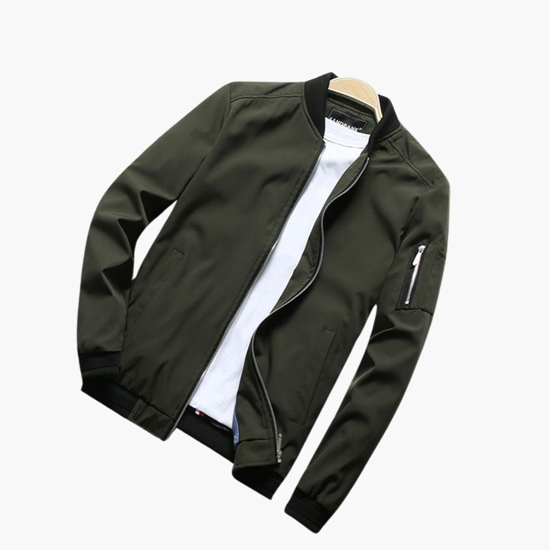 Bomberjacke | Reißverschluss | Winddicht | Herbstjacke | Herrenjacke-Chaps Herrenmode