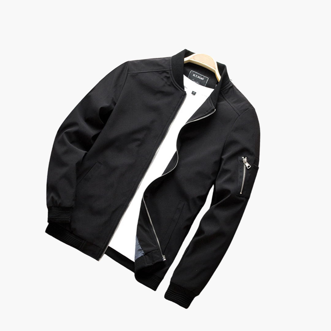 Bomberjacke | Reißverschluss | Winddicht | Herbstjacke | Herrenjacke-Chaps Herrenmode
