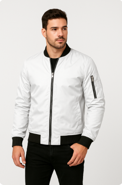 Bomberjacke | Reißverschluss | Winddicht | Sommerjacke | Herrenjacke-Chaps Herrenmode