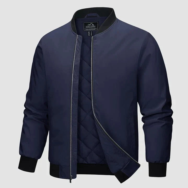 Bomberjacke | Steppfutter | Reißverschluss | Winter-Bomberjacke | Herrenjacke-Marine-S-Chaps Herrenmode