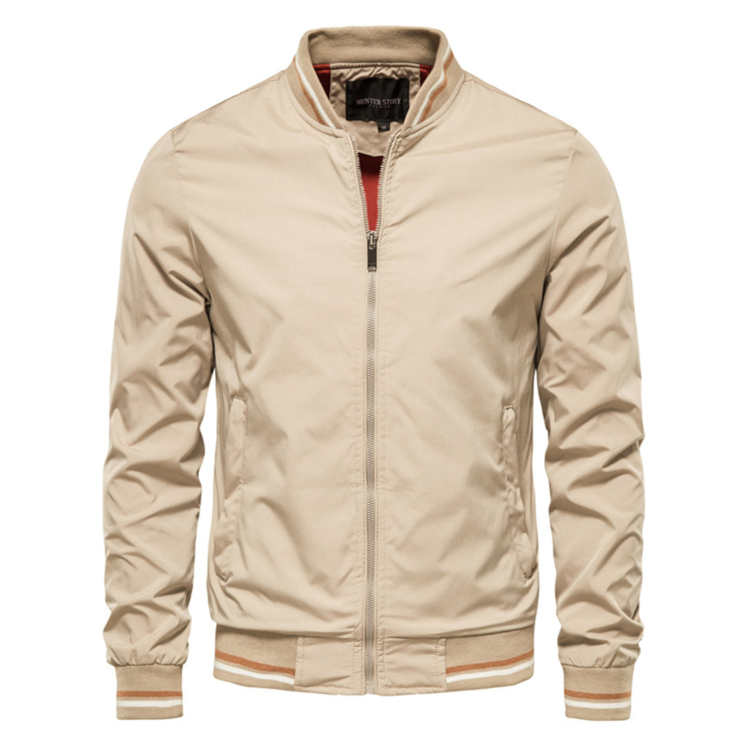 Bomberjacke - Winddichte Zip-Up Sommerjacke für Männer-Khaki-XS-Chaps Herrenmode