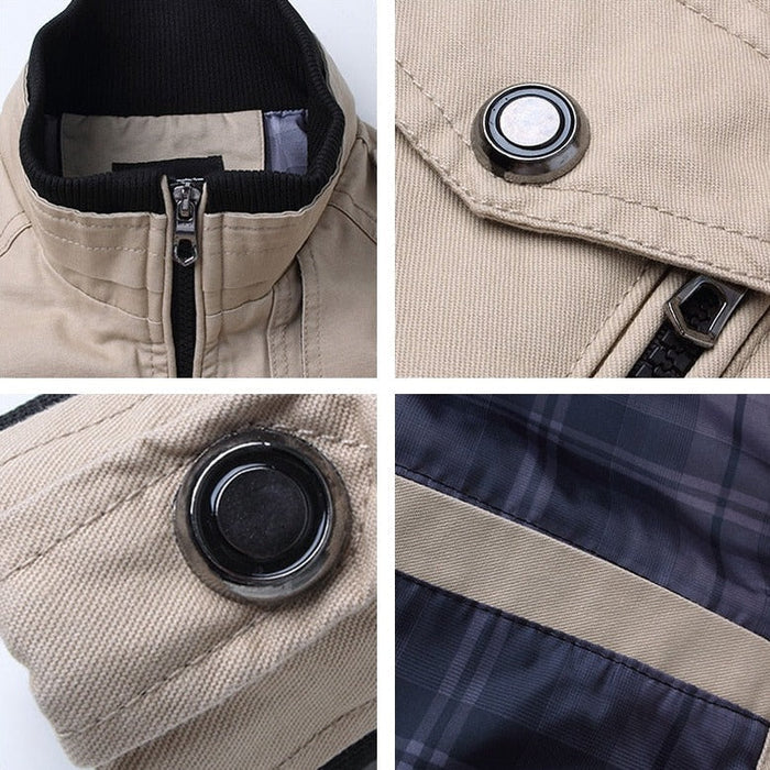 Bomberjacke – mit Reißverschluss – Herbst – Cargojacke – Herrenjacke-Chaps Herrenmode