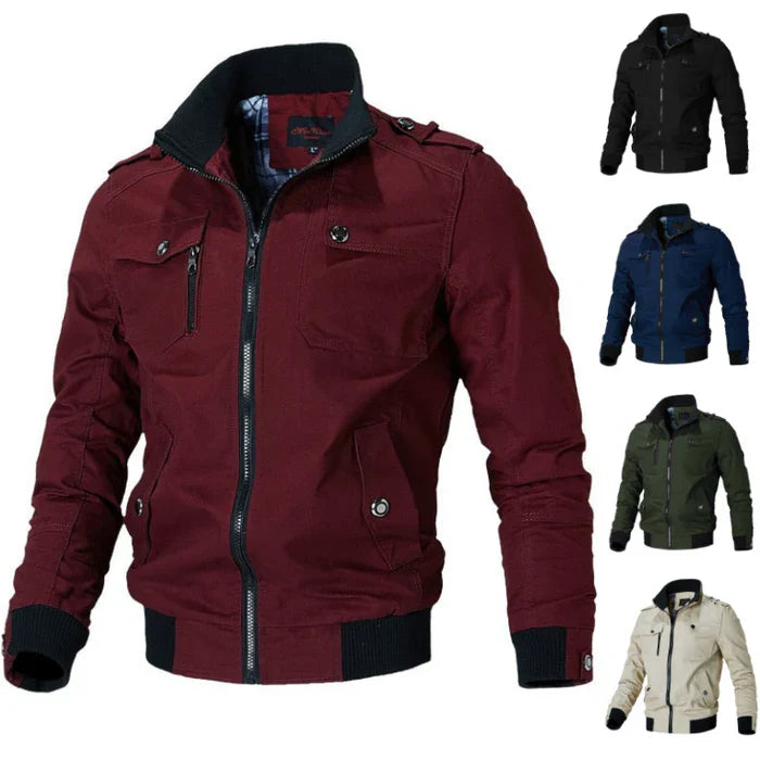 Bomberjacke – mit Reißverschluss – Herbst – Cargojacke – Herrenjacke-Chaps Herrenmode