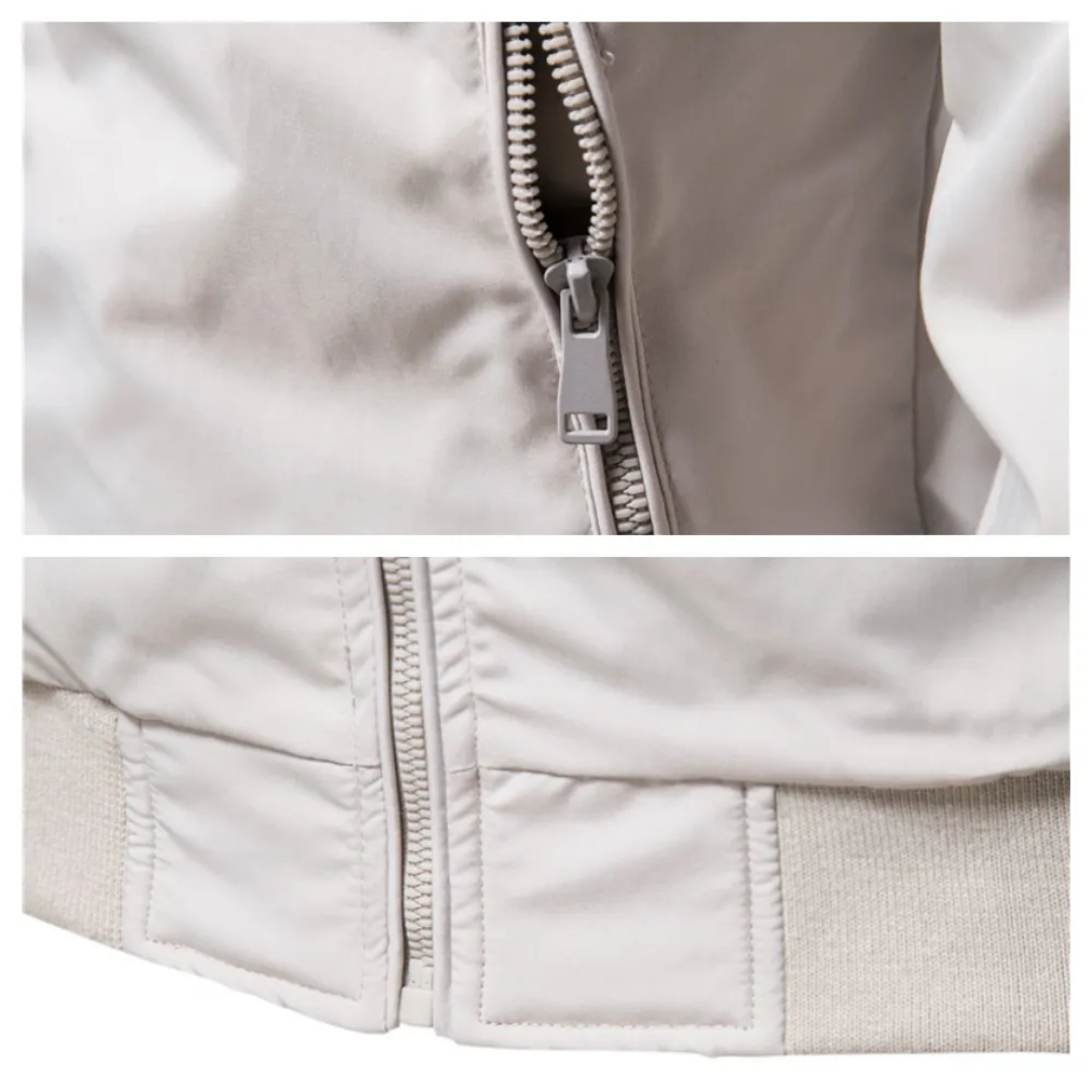 Bomberjacke – mit Reißverschluss – Herbst – Windjacke – Herrenjacke-Chaps Herrenmode