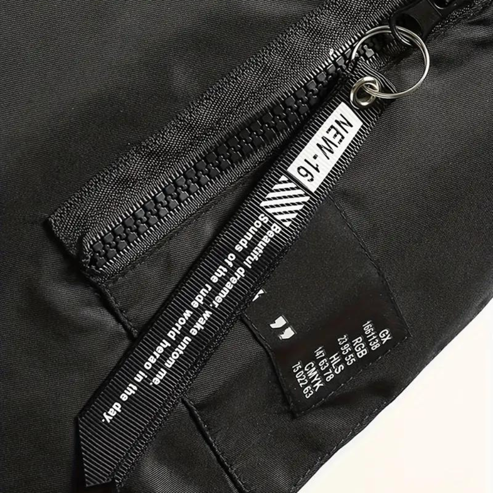 Bomberjacke – winddichte Herbstjacke für Herren mit Kapuze und Reißverschluss-Chaps Herrenmode