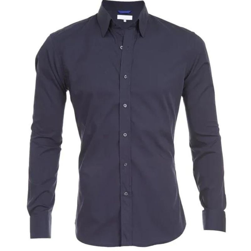 Bügelfreies Hemd - Button-Up - Langarm - Hemd - Herrenhemd-Chaps Herrenmode