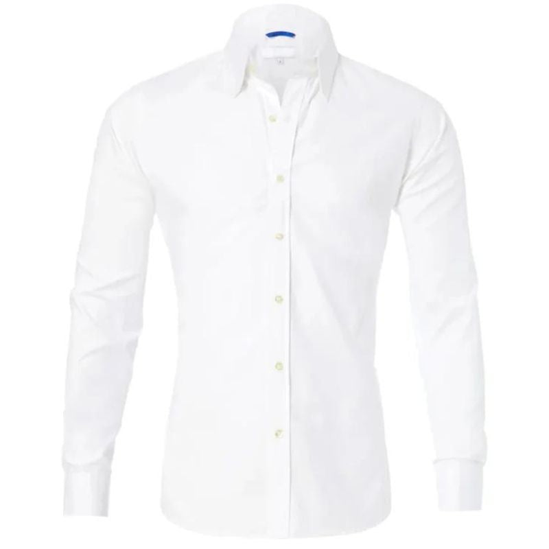 Bügelfreies Hemd - Button-Up - Langarm - Hemd - Herrenhemd-Chaps Herrenmode