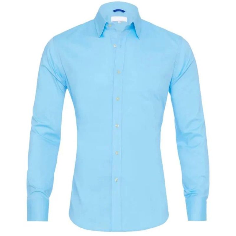Bügelfreies Hemd - Button-Up - Langarm - Hemd - Herrenhemd-Chaps Herrenmode
