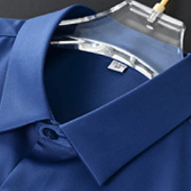 Bügelfreies Hemd – knitterfrei – mit Knöpfen – Herrenhemd – Herrenhemden-Chaps Herrenmode