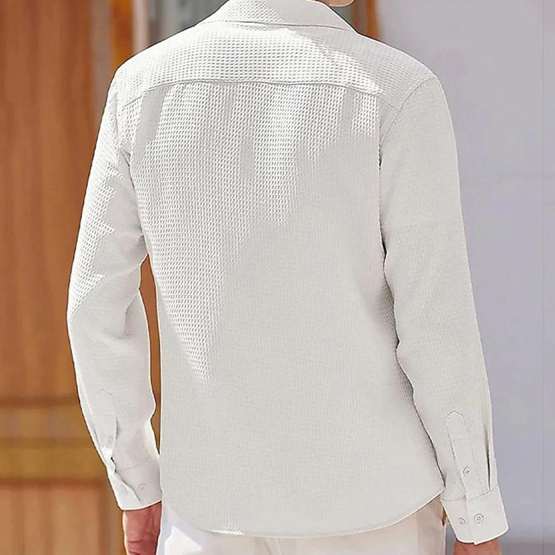Button-Up Hemd - Slim Fit - Langarm - Polohemd - Herrenhemden-Chaps Herrenmode