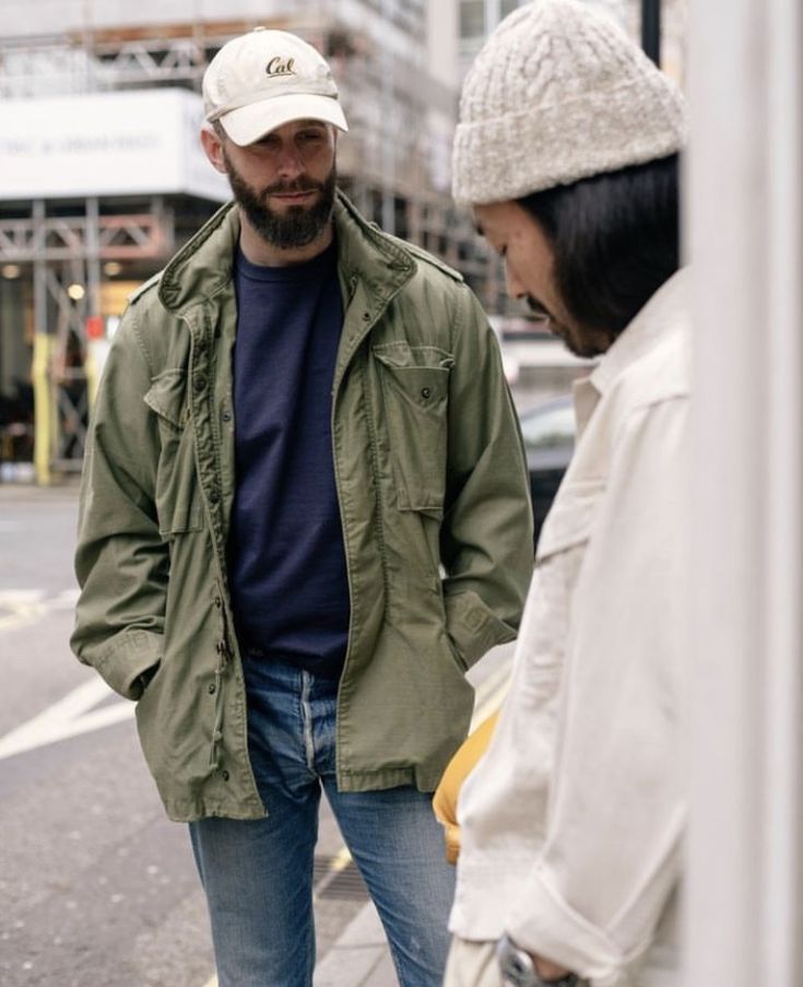 Cargo-Jacke – Leichte schwarze Jacke mit Kapuze für Männer-Chaps Herrenmode