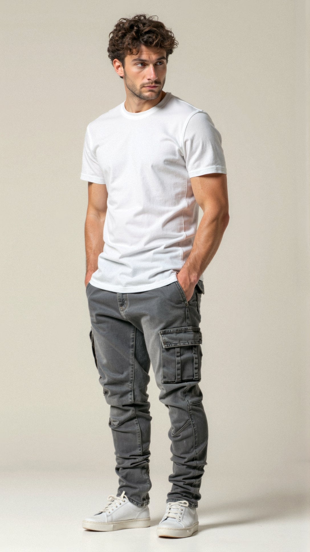 Cargo-Jeans | Dehnbar | Taschen | Skinny-Jeans | Herrenhosen-Chaps Herrenmode