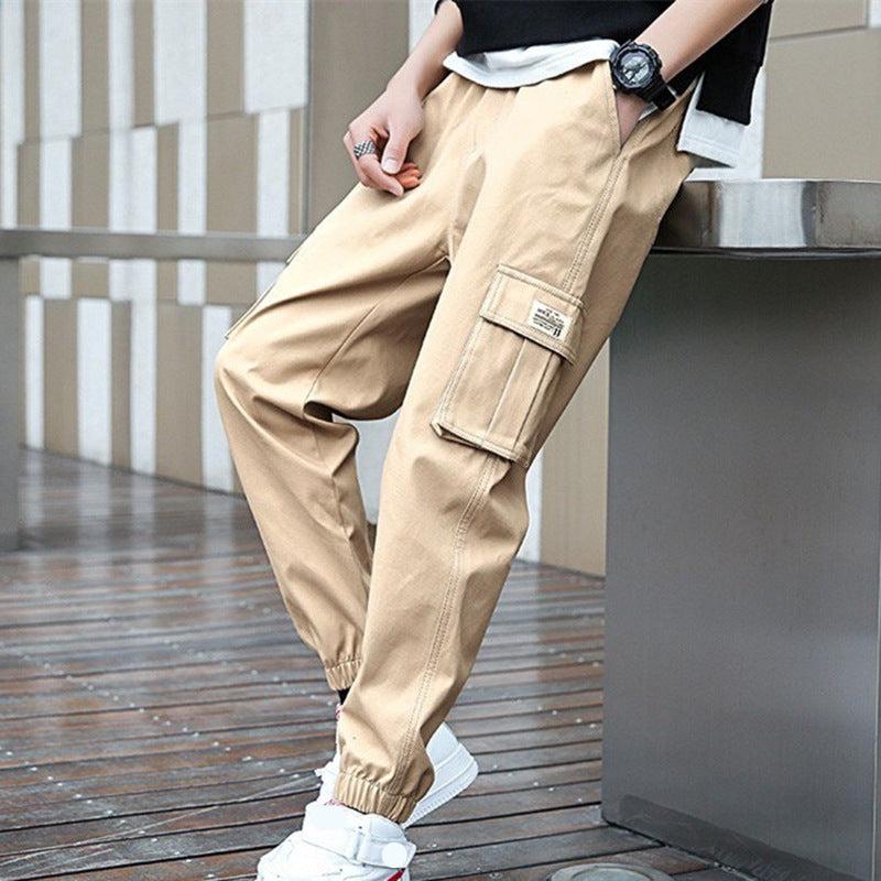 Cargo Joggers – Baggy – Loose Fit – Cargohosen – Herrenhosen-Khaki-M-Chaps Herrenmode