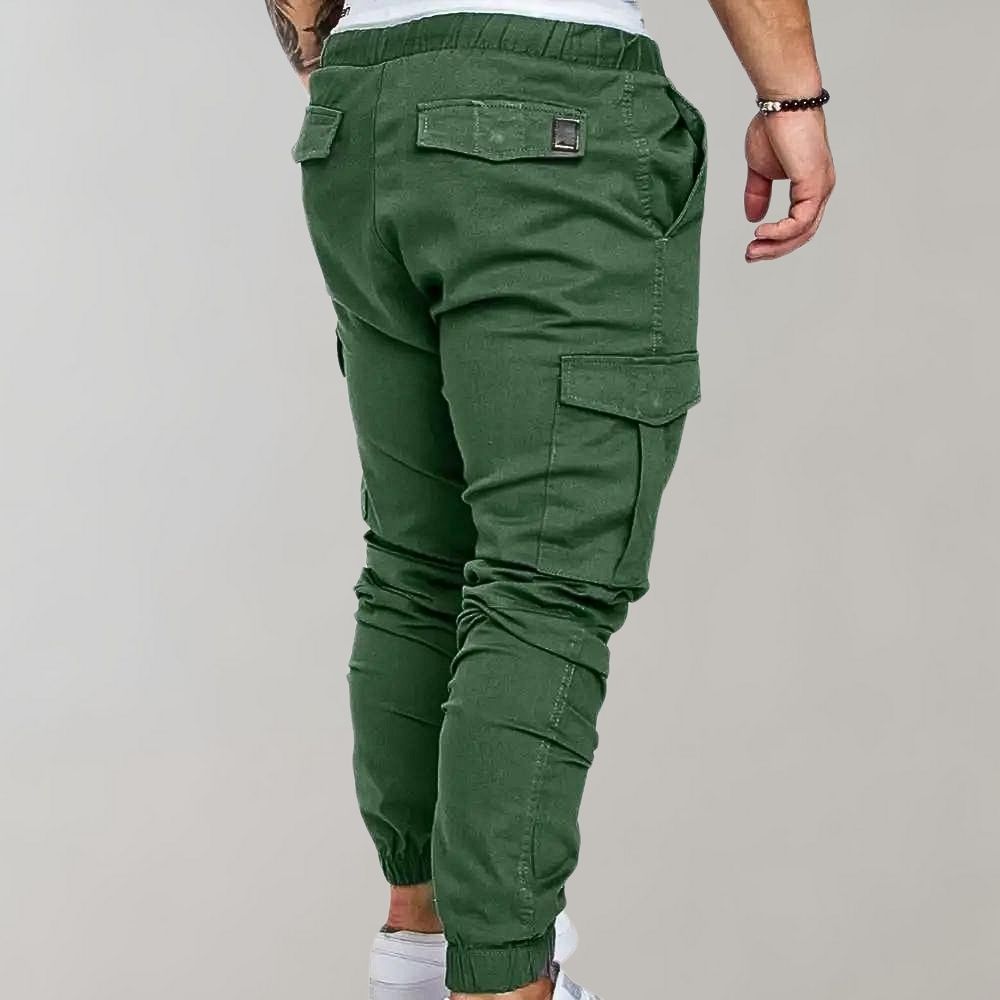 Cargo Joggers – Elastischer Bund – Kordelzug – Cargohosen – Herrenhosen-Chaps Herrenmode