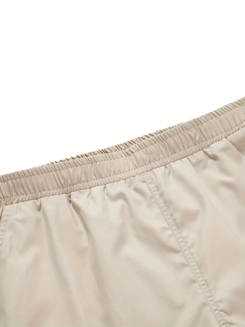 Cargo-Shorts | Beige | Lockere Passform | Lange Shorts | Herrenshorts-Chaps Herrenmode