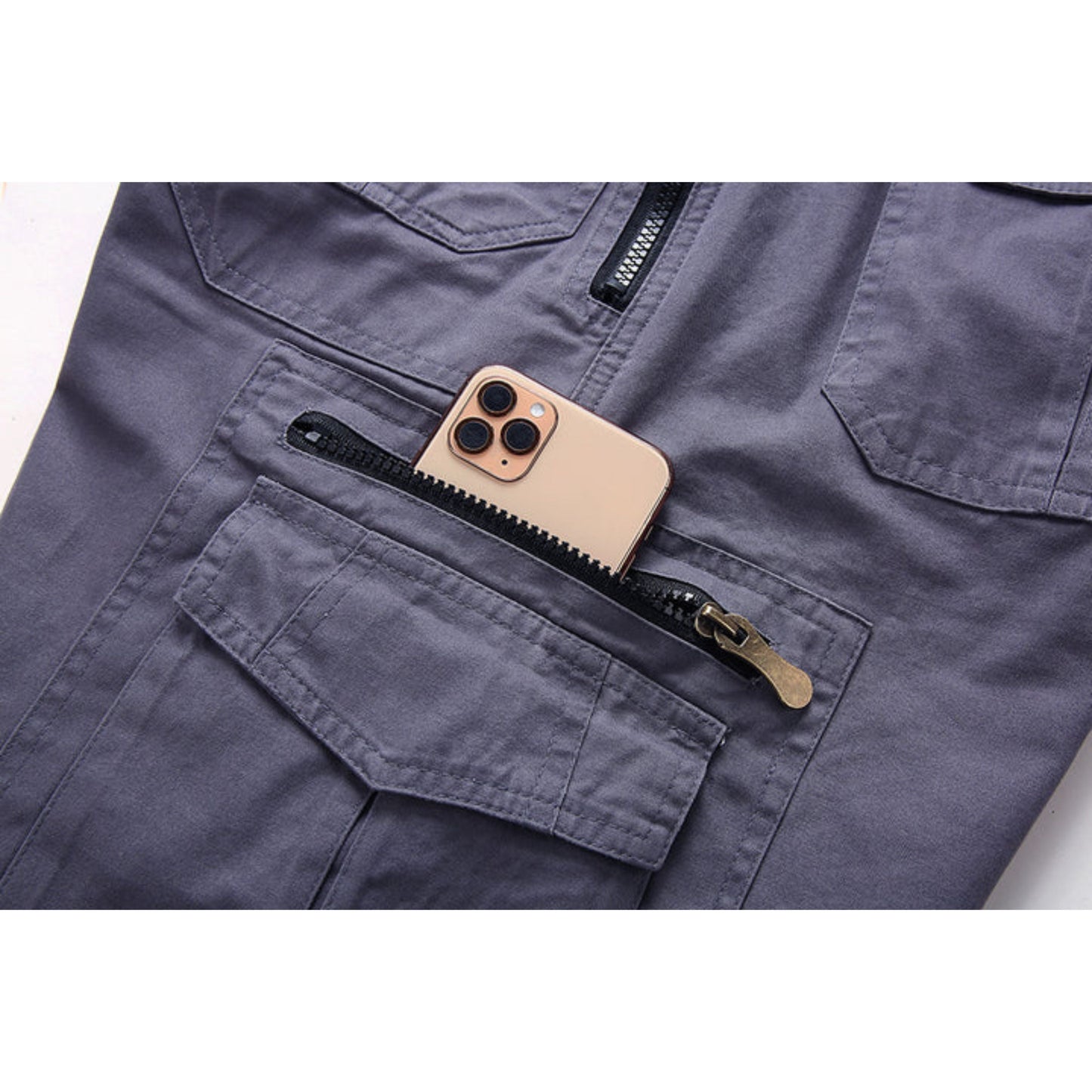 Cargo-Shorts | Freizeit | Taschen | Lange Shorts | Caprihosen für Männer-Chaps Herrenmode