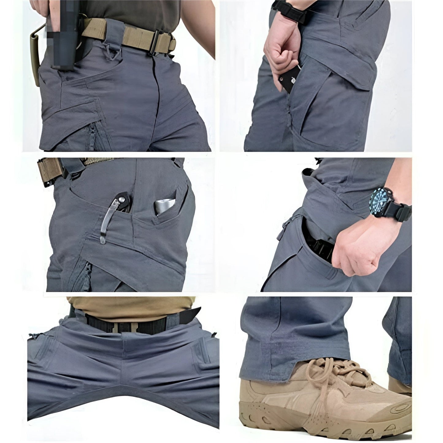 Cargohose - Gerades Bein - Taktisch - Hose für Trekking - Herren-Cargohose-Chaps Herrenmode
