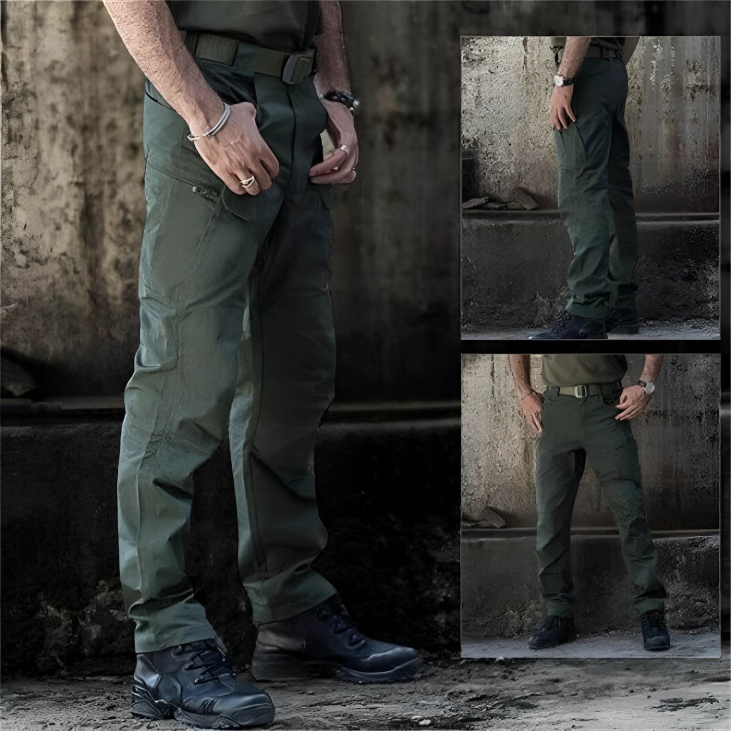Cargohose - Gerades Bein - Taktisch - Hose für Trekking - Herren-Cargohose-Chaps Herrenmode