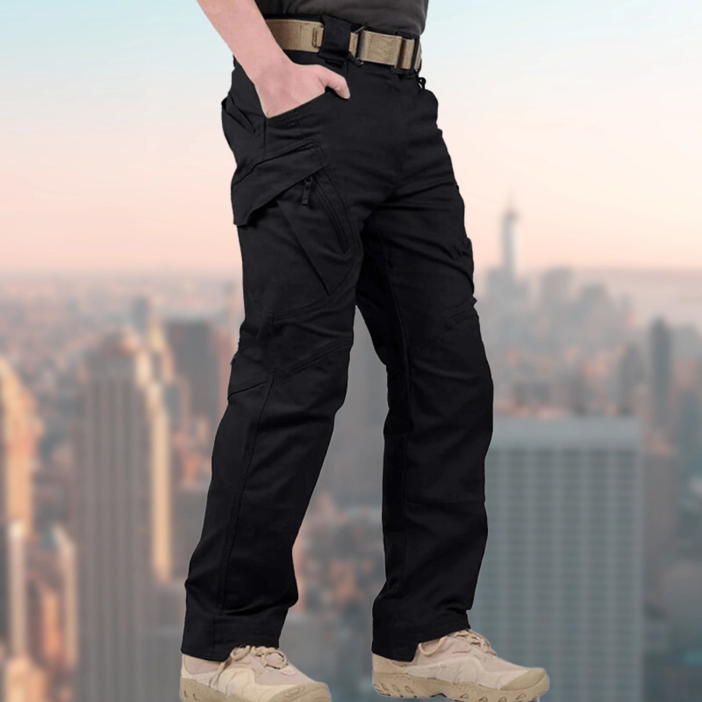 Cargohose - Gerades Bein - Taktisch - Hose für Trekking - Herren-Cargohose-Chaps Herrenmode
