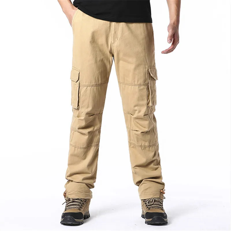 Cargohose - Gerades Bein - Taschen - Cargohose - Herrenhosen-Chaps Herrenmode