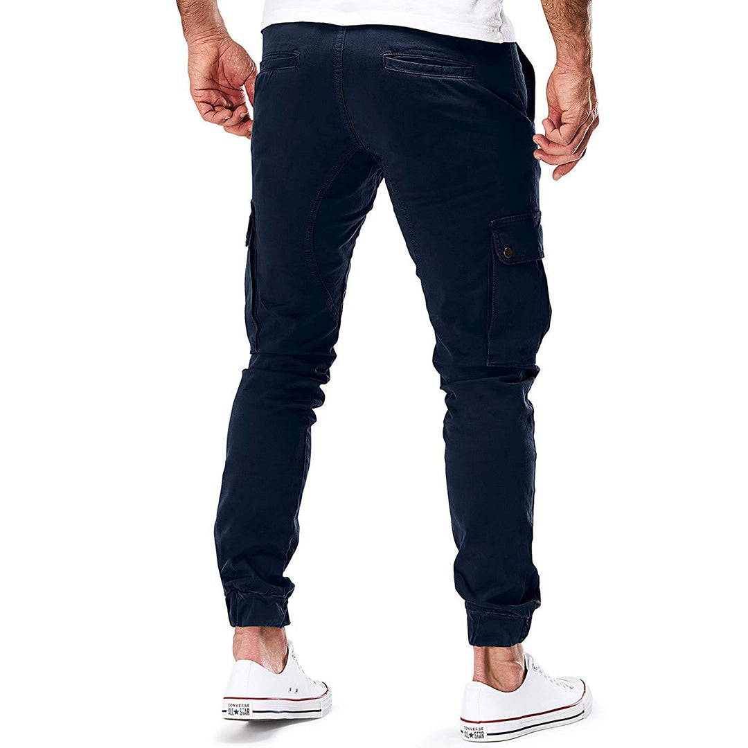 Cargohose - Skinny - Kordelzug - Cargo Jogger - Herrenhosen-Chaps Herrenmode