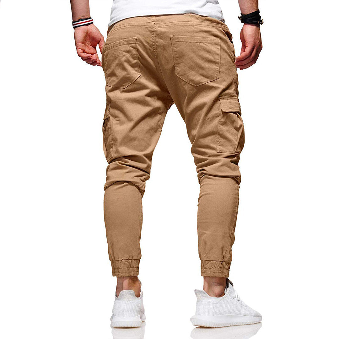 Cargohose - Skinny - Kordelzug - Cargo Jogger - Herrenhosen-Chaps Herrenmode