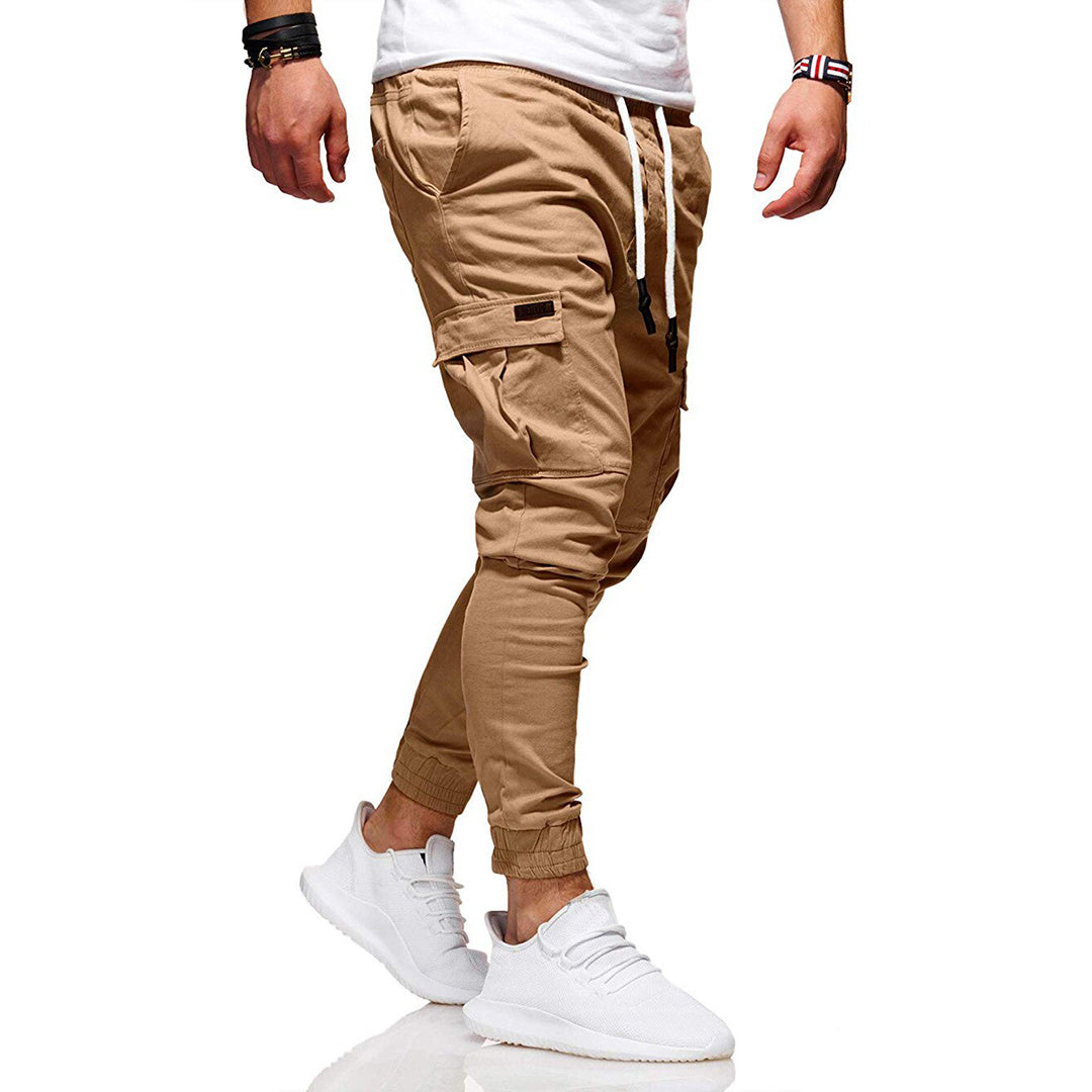 Cargohose - Skinny - Kordelzug - Cargo Jogger - Herrenhosen-Chaps Herrenmode