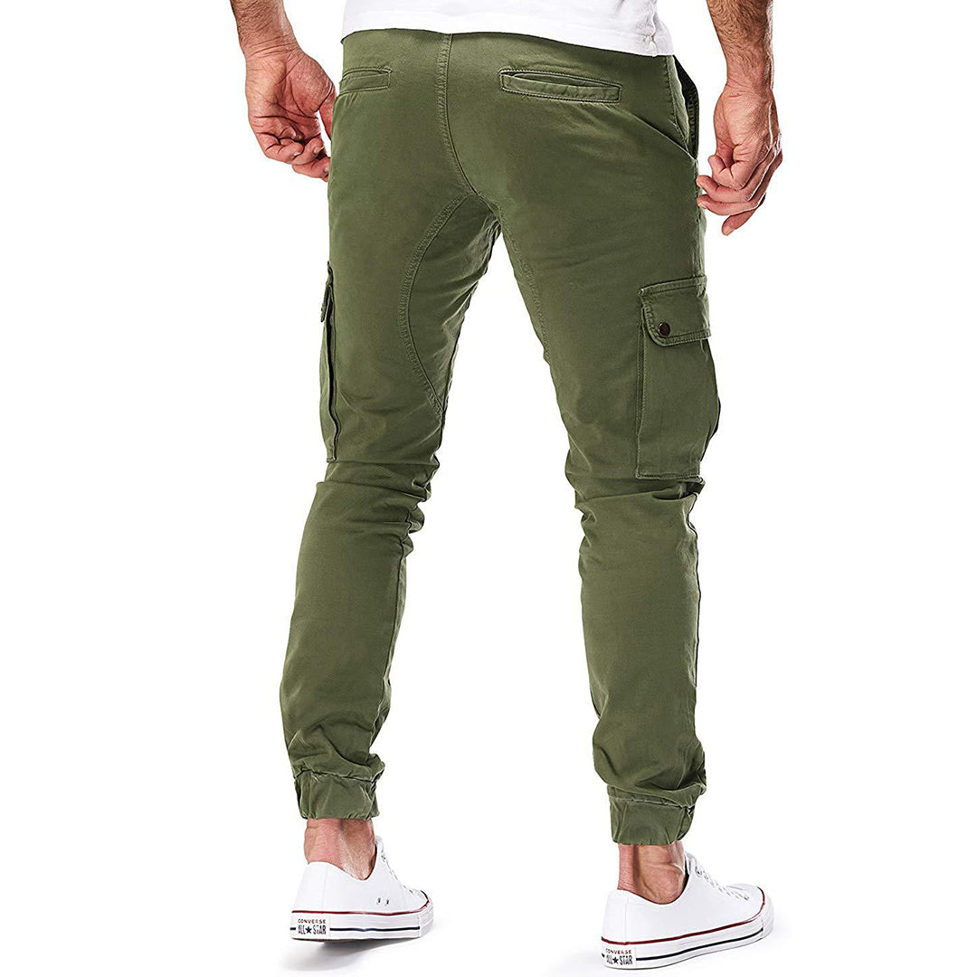 Cargohose - Skinny - Kordelzug - Cargo Jogger - Herrenhosen-Chaps Herrenmode